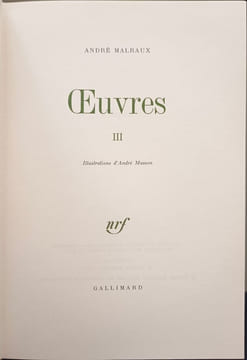 Oeuvres [ 4 Tomes - Complet ] numéroté - Tome I : La Lune en papier - Les Conquérants - Royaume-Farfelu ; Tome II : La voie royale - La Condition ...