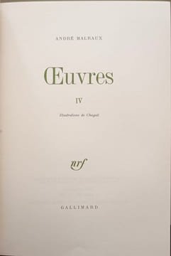 Oeuvres [ 4 Tomes - Complet ] numéroté - Tome I : La Lune en papier - Les Conquérants - Royaume-Farfelu ; Tome II : La voie royale - La Condition ...