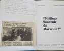 Meilleur Souvenir de Marseille. FRANCIS J.-P. CHAMANT
