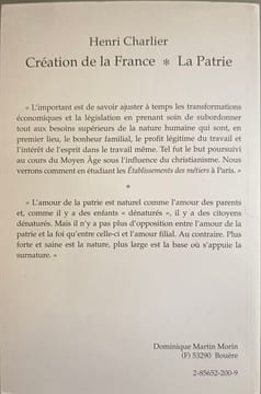 Création de la France ;: La patrie. Charlier Henri