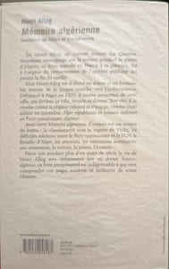 Mémoire algérienne - Souvenirs d