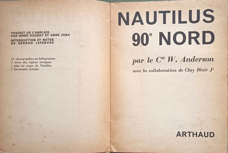 Nautilus 90° Nord. W. Anderson