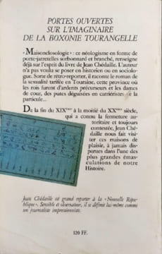 Court traité de maisonclosologie à l'usage des macs honoraires des putes repenties de ceux qui y sont allés de ceux qui n'iront jamais. Jean Chédaille