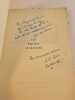 Les &eacute;l&eacute;gies augurales - exemplaire d&eacute;dicac&eacute;. L&eacute;on-Gabriel Gros