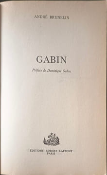 Gabin. Brunelin André