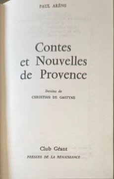 Contes et nouvelles de Provence. Paul Arène