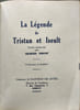 Tristan & Yseult - num&eacute;rot&eacute;- 10 hors texte de raffray. Georges Vertut
