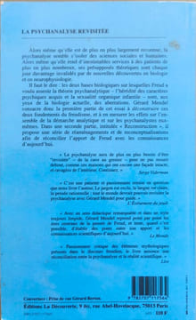 La psychanalyse revisitee. Gérard Mendel