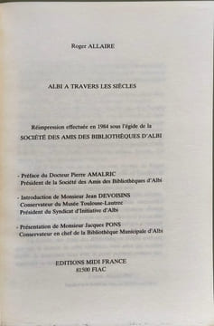 Albi à travers les siècles. Roger Allaire