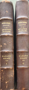 Mémoires de Madame Roland ( tome 1et 2)