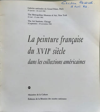 La peinture française du XVIIe siècle dans les collections américaines. Pierre ROSENBERG