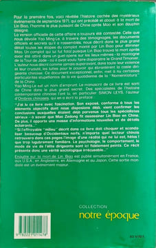 Enquete sur la mort de lin biao. Ming Le