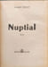Nuptial. ROBERT POULET