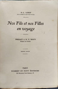Nos Fils et nos Filles en voyage - deuxième édition