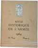 Revue Historique de l'Arm&eacute;e. Service Historique Des Arm&eacute;es