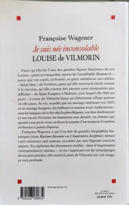 Je suis née inconsolable : Louise de Vilmorin (1902-1969)