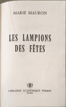 Les lampions des fêtes. MARIE MAURON