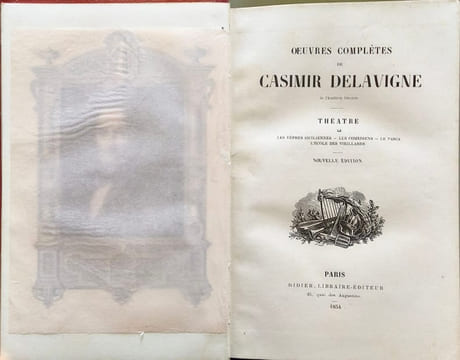 OEuvres complètes de Casimir Delavigne Théâtre ( 4 tomes- complet). Casimir Delavigne