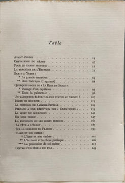 Service inutile - numéroté. HENRY DE MONTHERLANT