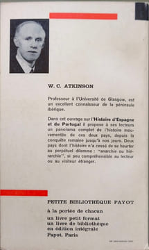 Histoire d'Espagne et du Portugal. W. C. Atkinson