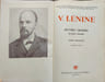 Œuvres choisies en deux volumes - tome 1. V. L&eacute;nine