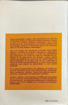 L'alimentation des Français. Dupin Henri