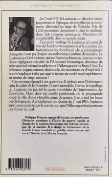 Les Naufrageurs du Lusitania et la guerre de l'ombre. Masson Philippe