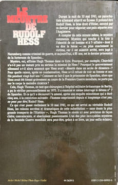 Le Meurtre de Rudolf Hess. Thomas Hugh