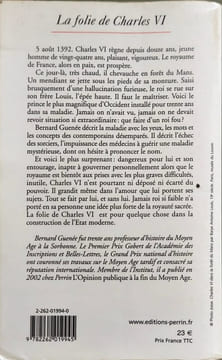 La Folie de Charles VI - roi bien-aimé. Guenée Bernard