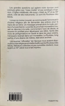 Les moines messagers. La religion le pouvoir et la science saisis par les Rouleaux des Morts XIe-XIIe siècle. Jean Claude Kahn