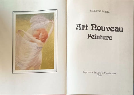 Art Nouveau peinture. FELICITAS TOBIEN