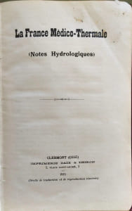 La France Médico-Thermale