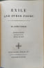 Exile and Other Poems. St.-John Perse