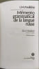 M&eacute;mento grammatical de la langue russe. I.M. Poulkina
