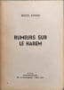 Rumeurs sur le harem. Michel Sangar