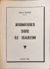 Rumeurs sur le harem. Michel Sangar