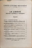 La libert&eacute; : approches scientifiques et th&eacute;ologique. Collectif