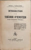 Introduction &agrave; la th&eacute;orie d'Einstein ( expos&eacute; philosophique &eacute;l&eacute;mentaire). G&eacute;n&eacute;ral Vouillemin