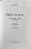 Fidele au poste / journal d'un critique 1978-1986. Ferre  Ferre