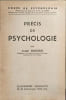 Pr&eacute;cis de psychologie. Albert Burloud