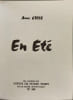 En &Eacute;t&eacute; EO tir&eacute; &agrave; 2000ex sur v&eacute;lin. Anne CIRIE