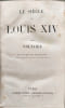 Le Si&egrave;cle de Louis XIV. Voltaire