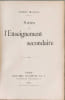 L'Enseignement secondaire. HENRY MICHEL