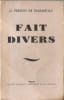 Fait divers d&eacute;dicac&eacute; par l'auteur. G. Person de Champoly