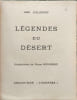 L&eacute;gendes du d&eacute;sert. Jean D'Allinges