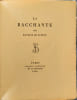 La Bacchante exemplaire num&eacute;rot&eacute; 101/275. Maurice de Gu&eacute;rin