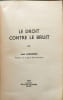 Le droit contre le bruit. Jean Lamarque