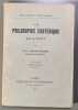 La Philosophie &Eacute;sot&eacute;rique. J.C. Chatterji