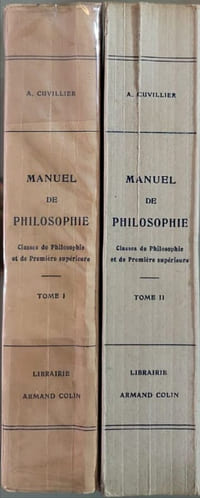 Manuel de Philosophie classe de philosophie et première supérieur Tome 1 et 2
