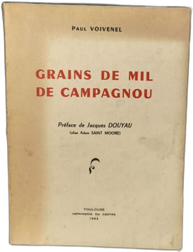 Grains de mil de Campagnou dédicacé par l'auteur. Paul Voivenel